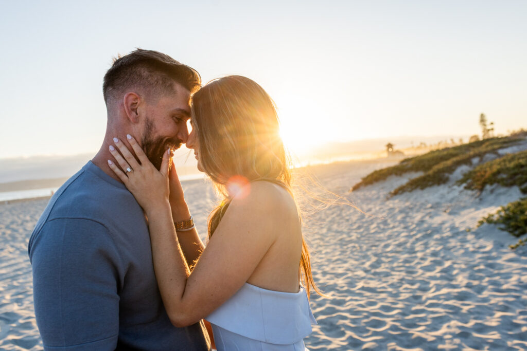 Coronado Beach Proposal Photographer | CJ + Veronica's Surprise Family Reveal engagement photography san diego 8